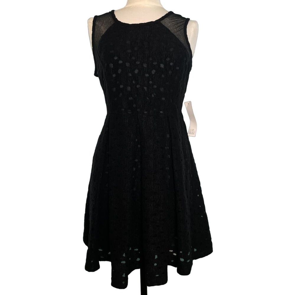 Lumiere Black Cocktail Dress Size Large Sleeveless Women's Dress